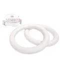 Gymnastic rings children White waxed - White bands