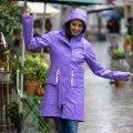 Women's raincoat Kilpina paisley purple