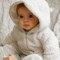 Baby-Anzug Teddy Off white