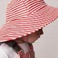 Adi Red Dew Stripe rain hat