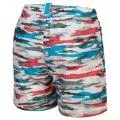 Swim shorts Beach Allover white/turquoise multi