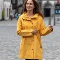 Frauen Regenmantel Travelcoat golden yellow mélange