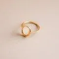Circle gold finger ring