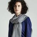Wool scarf uni grey