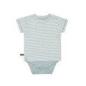 Baby T-Shirt Romper Aqua Striped