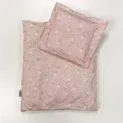 Doll blanket and pillow - dusty rose