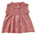 Doll dress with short sleeves - knitted (40-45 cm) rose