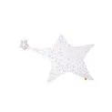 Rubber star with muslin taupe