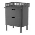 Changing table Sebra with drawers, gray