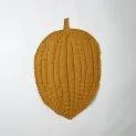Play Blanket Leaf Muslin Mustard