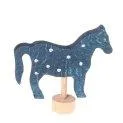 Steckfigur blaues Pferd 