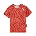 Swim shirt UPF 50+ Stripes of Love Red/Coral