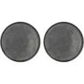 Dinner plate Fjord, 2 pieces, Black