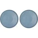 Fjord dinner plate, 2 pieces, blue