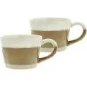 Universal cup Evig, 2 pieces, Cream/Rust brown