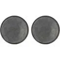 Dinner plate Fjord, 2 pieces, Black