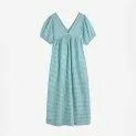Adult dress Vichy V-Neck Turquoise