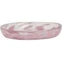 Breakfast & dessert plate, Jali pink/transparent