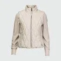 Ladies hybrid jacket short Dara silver lining