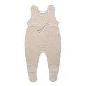 Romper merino wool with feet beige-mélange - The all-rounder dungarees and overalls | Stadtlandkind