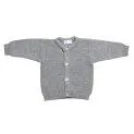 Veste de bébé en laine de mérinos gris-mélange - Des pulls et des cardigans en tricot pour une protection optimale contre le froid | Stadtlandkind