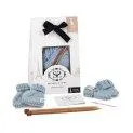 Mini Mittens & Booties Set Baby blue - Craft sets with which you can create wonderful things all by yourself | Stadtlandkind