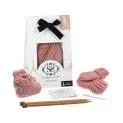Mini Mittens & Booties Set Rose quartz - Craft sets with which you can create wonderful things all by yourself | Stadtlandkind