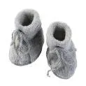 Schühchen Merinowolle Hellgrau melange - Hochwertige Schuhe für die Abenteuer deines Babys | Stadtlandkind