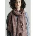 Linen scarf hope marron