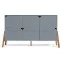 Cabinet with nappy changing unit LOTTA grey - Cute nursery furniture made of sustainable materials | Stadtlandkind