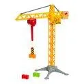 Large construction crane with light