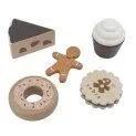 Sebra Food: Cakes and biscuits made of wood - Toy food for the most delicious dishes from the play kitchen | Stadtlandkind