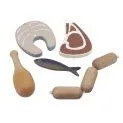 Sebra Food: Wooden Food Meat and Fish - Toy food for the most delicious dishes from the play kitchen | Stadtlandkind