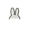Miffy LED mood light small - Black - Lamps for a cozy ambience in the nursery | Stadtlandkind