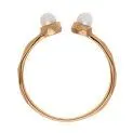Ring Pure Pearl Double, rose gold with 2 freshwater pearls