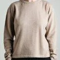 Pull en tricot cachemire nude