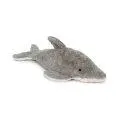 Kuschel- und Wärmetier Delfin Kirschkern klein grau