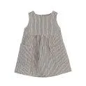 Summer Dress Muslin with Pockets Antrasith Striped - Dresses for every occasion for your baby | Stadtlandkind