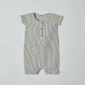 Baby Jumpsuit Muslin Antrasith Striped - Rompers and overalls in various colors and shapes | Stadtlandkind