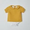 Baby Long Sleeve Shirt Romper Peter Pan Mustard