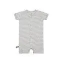 Baby Romper Organic Grey Melange striped - Rompers and overalls in various colors and shapes | Stadtlandkind