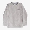Langarmshirt Logo grau mélange - Langarmshirts für die etwas kühleren Tage aus nachhaltigen Materialien | Stadtlandkind