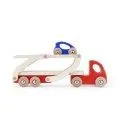 Eco Car Transport Set natural, red, blue - Cars and vehicles to play with | Stadtlandkind
