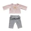 Pantalon et T-shirt de poupée - papillon (40-45 cm) - De jolis vêtements pour vos poupées | Stadtlandkind