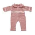 Barboteuse pour poupée - tricotée (40-45 cm) - rose - De jolis vêtements pour vos poupées | Stadtlandkind