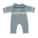 Doll romper - knitted (30-35 cm) blue - Cute doll clothes for your dolls | Stadtlandkind