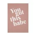 Postkarte von tadah.ch You got this babe - Stationery items for office and school | Stadtlandkind
