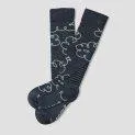 Skisocken Clouds True Navy/Mint ice - Die richtige Socke in höchster Qualität für jede Saison und jedes Alter mit und ohne ABS | Stadtlandkind