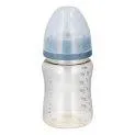 Babyflasche Naturalflow 0+ Monate - Schnuller aus Naturkautschuk und Flachen mit einer Schutzhülle für die Langlebigkeit | Stadtlandkind