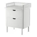 Sebra changing unit with drawers, classic white - Baby decorations and everything needed for a loving baby room | Stadtlandkind